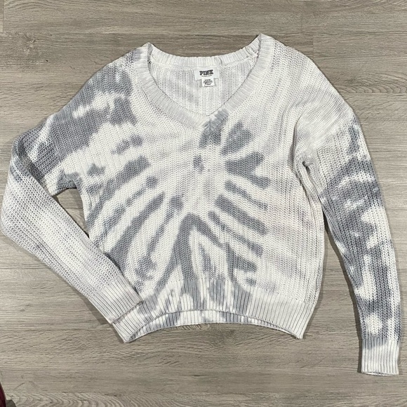 Pink Victorias Secret Knit Tie Dye Sweater - Picture 2 of 6